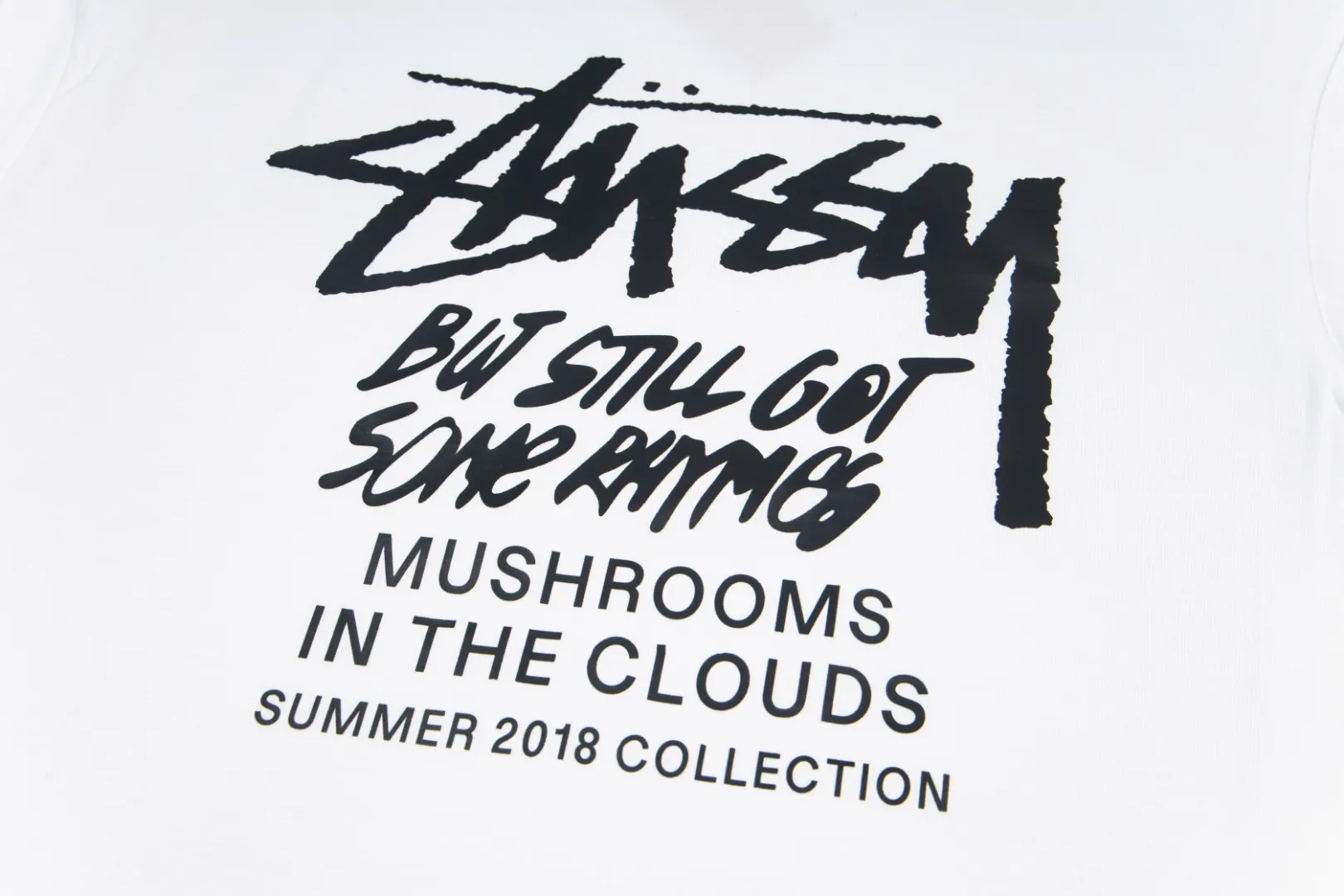 🔥 039# P55 （In Stock ） Stussy logo T Same Style ：Black White Size：S M L XL ： 260 ：
